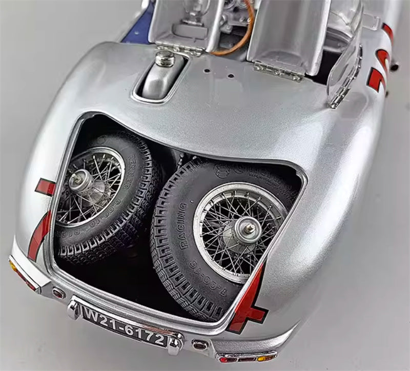 CMC Mercedes Benz 300 SLR Mille Miglia 1955 Herrmann #704 Limited Edition 2000PCS ONLY silver 1:18 Car Pre-built Model view10