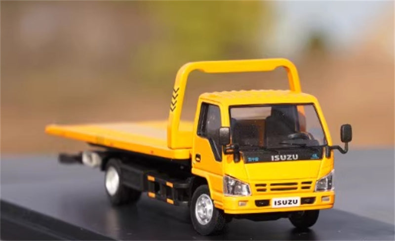 GCD Isuzu N Series REWARD Flatbed Truck Lorry Engineering Yellow LHD 1:64 Truck Pre-built Model view7