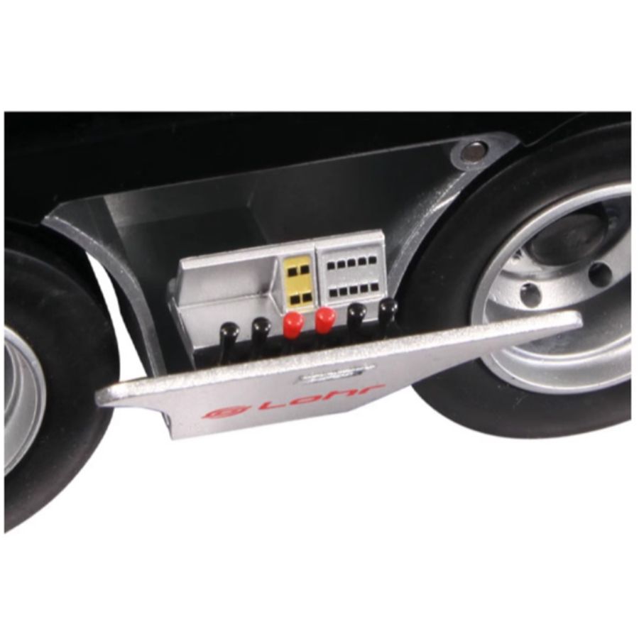 NZG Mercedes Benz Actros Lohr Black Benz logo + double-layer trailer KIT 1:18 DIECAST Truck Lorry