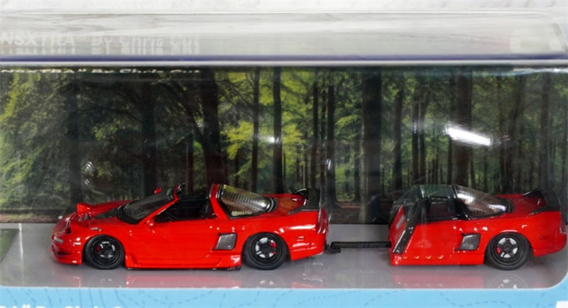 1:64 Honda Acura NSXTRA Light Foldable w/ Trailer Limited Edition 499pcs ONLY  Red Finclassically DIECAST Model