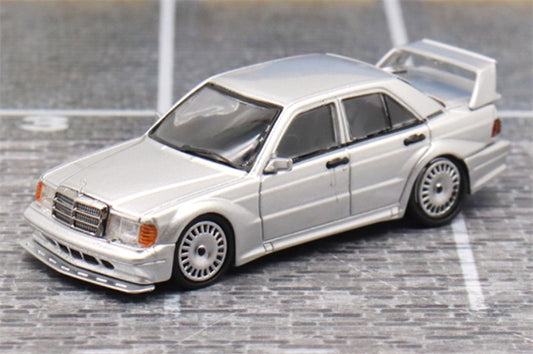 SEEKER Mercedes Benz 190E 2.5-16 Evolution silver 1:64 Car Pre-built Model view1