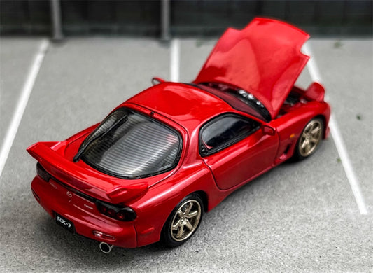 Focal Horizon Mazda RX-7 FD3S Speed Open Edition Red Limited Edition 499PCS ONLY 1:64 Car Pre-built Model view2