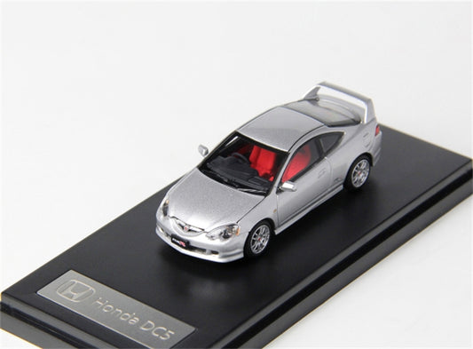 LCD-MODELS Honda Integra Type R DC5 Silver 1:64 car Pre-built Model view1