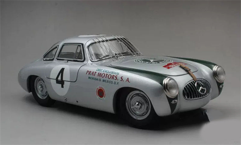 CMC Mercedes Benz 300SL W 194 Carrera Panamericana 1952 Silver #4 1/18 car Pre-a Model