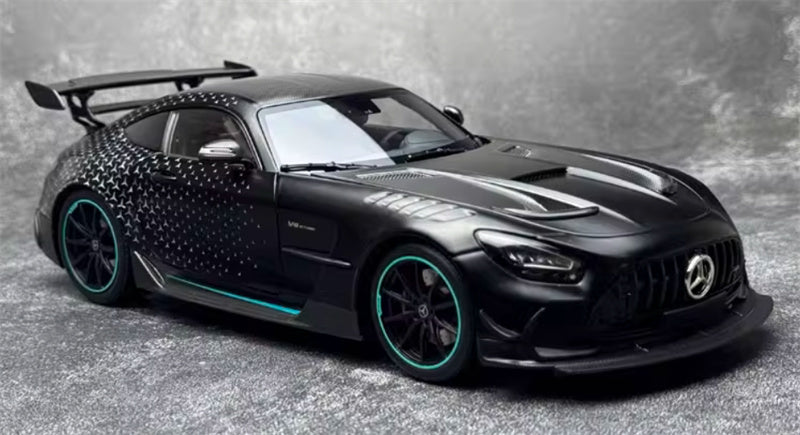 MINICHAMPS Mercedes AMG GT Black Series 2021 Starry Black Coating Limited Edition 400PCS ONLY 1:18 Car Pre-built Model view4