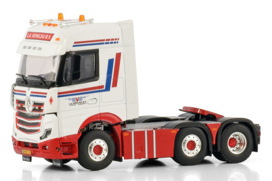 WSI ACTROS MP5 BIG SPACE 6X2 TWIN STEER L.A. Verkleij 1:50 Truck Pre-built Model