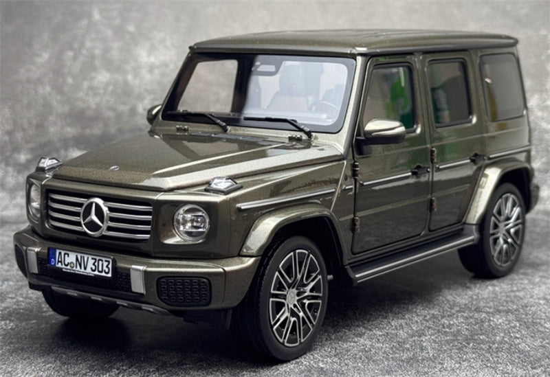 NOREV 2024 Mercedes Benz G500 G-Class off-road olive drab 1:18 Car Pre-built Model view1