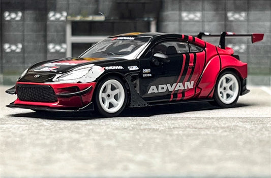 MINIGT Toyota GR86 HKS TYPE R ADVAN Coating 2022 Tokyo Auto Salon red-black 1:64 Car Pre-built Model view1
