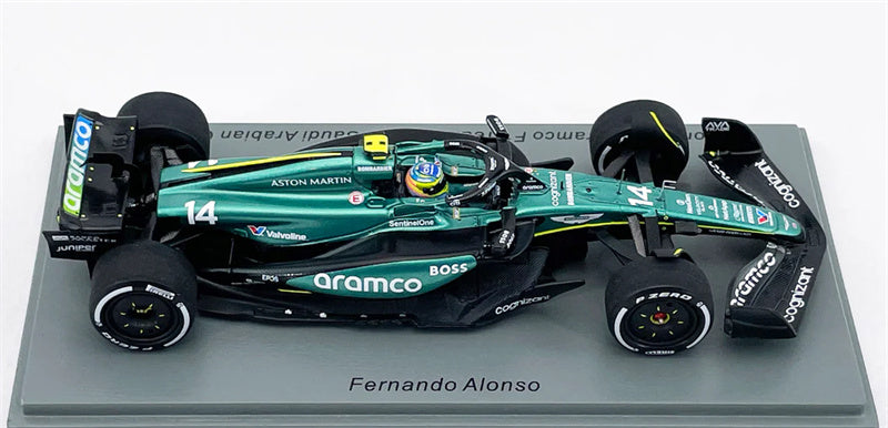 Spark Aston Martin Aramco AMR24 Saudi Arabian GP 2024 ALONSO 1:43 Car Model view4