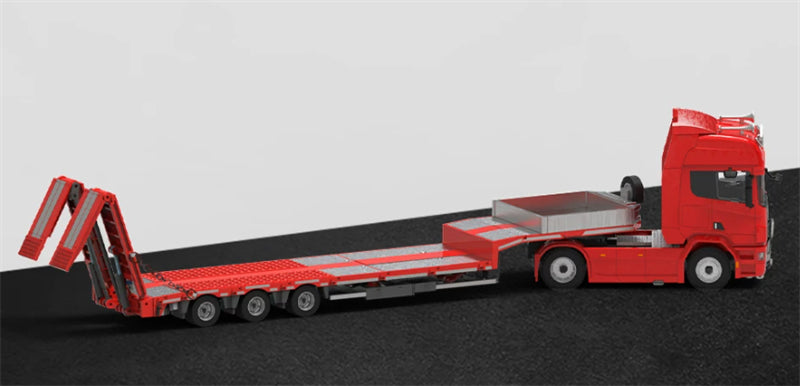 1:64 SCANIA Red TIMEMICRO DIECAST Trailer & Tractor Model