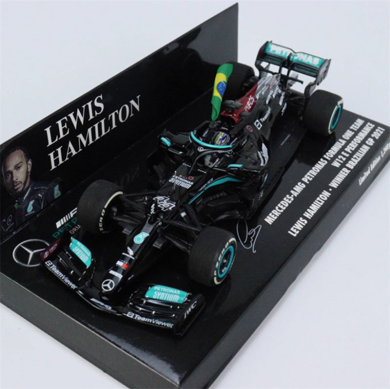 MINICHAMPS MERCEDES AMG W12 LEWIS HAMILTON 2021 LTD 1248PCS ONLY 1:43 Car Model view1