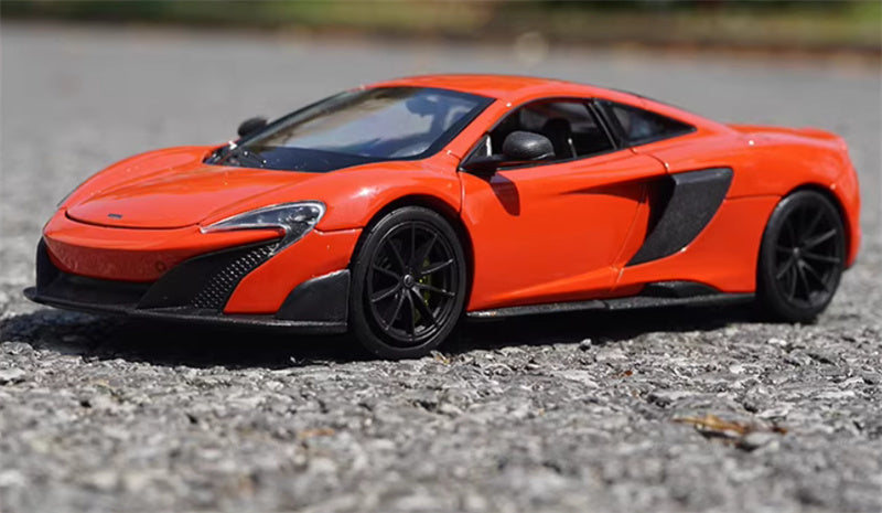 1:24 Mclaren 675LT supercar  orange-red  WELLY  DIECAST Car Model