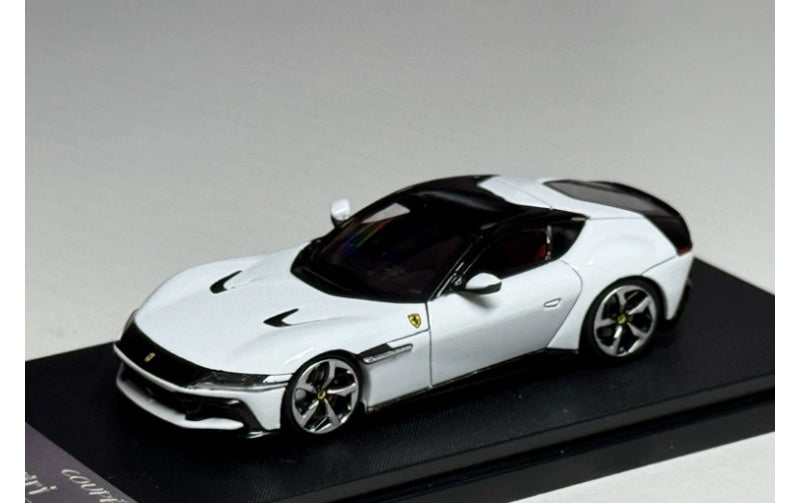 1:64 Ferrari 12 Cilindri Coupe  Hardtop white Phantom Knight  Limited Edition 999PCS ONLY DIECAST Model