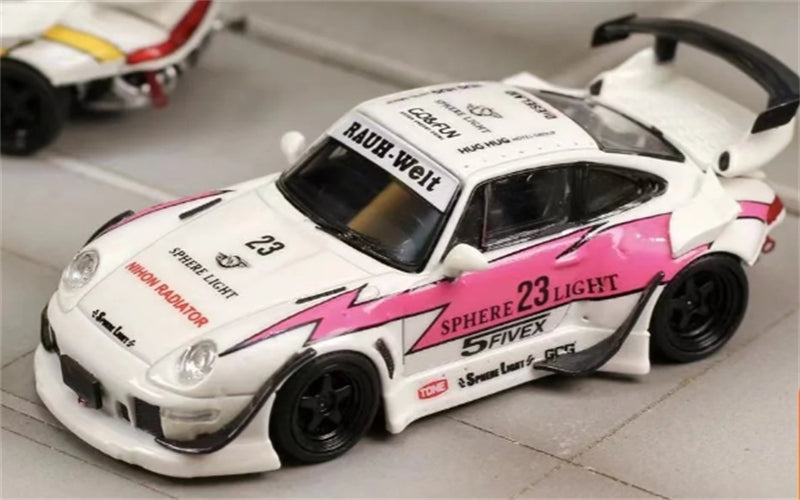 1:64 Porsche 911 RWB 993 Pink Lightning Night SW DIECAST Limited Edition 499pcs ONLY Model