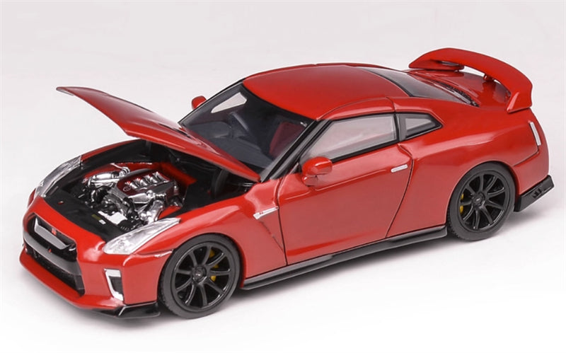 MOTORHELIX Nissan GT-R R35 Track Edition Red Limited Edition 799PCS ONLY 1:64 Car Pre-built Model view4