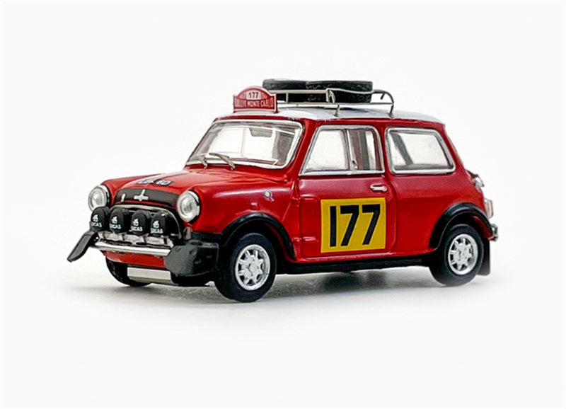 GCD Morris Cooper S Rallye Monte-Carlo 1967 #177 Red Right hand drive 1:64 Car Pre-built Model view1