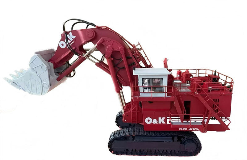 1:50  O&K RH200 Bymo Front Shovel Red White Diecast Model