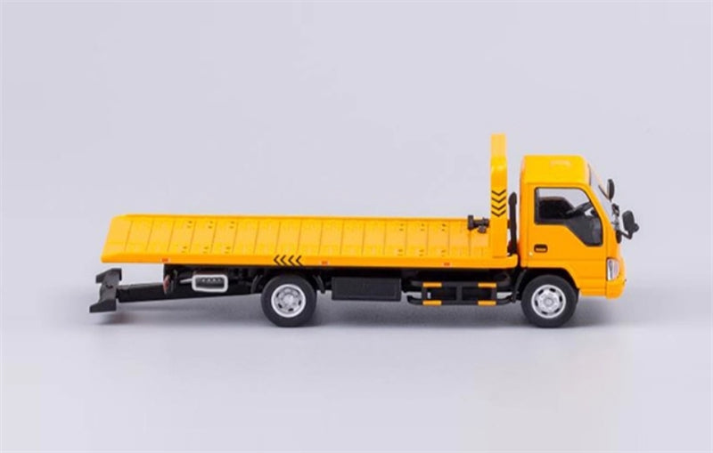 GCD Isuzu N Series REWARD Flatbed Truck Lorry Engineering Yellow LHD 1:64 Truck Pre-built Model view3
