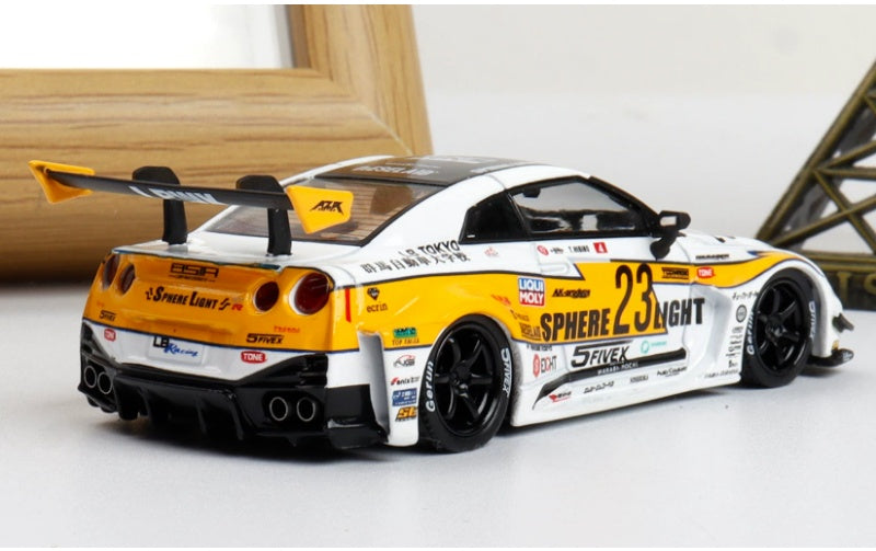 1:64 Nissan 35GT-RR   mymodelcollect Lightning 23 # HKS Limited Edition 999PCS ONLY DIECAST Model