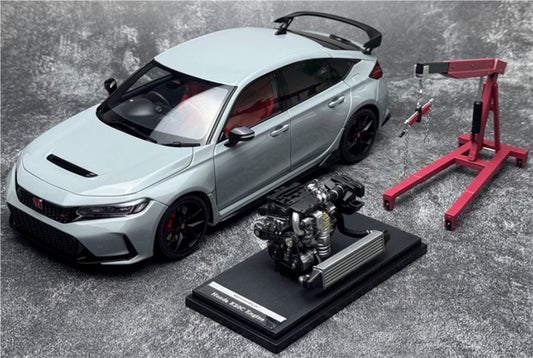 1:18 Honda Civic Type R FL5  Supersonic Grey MOTORHELIX Limited Edition 299PCS ONLY DIECAST Model