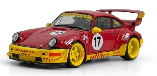 1:64 Porsche RWB 964 iDlers #17 Model model DIECAST Civil Car Model