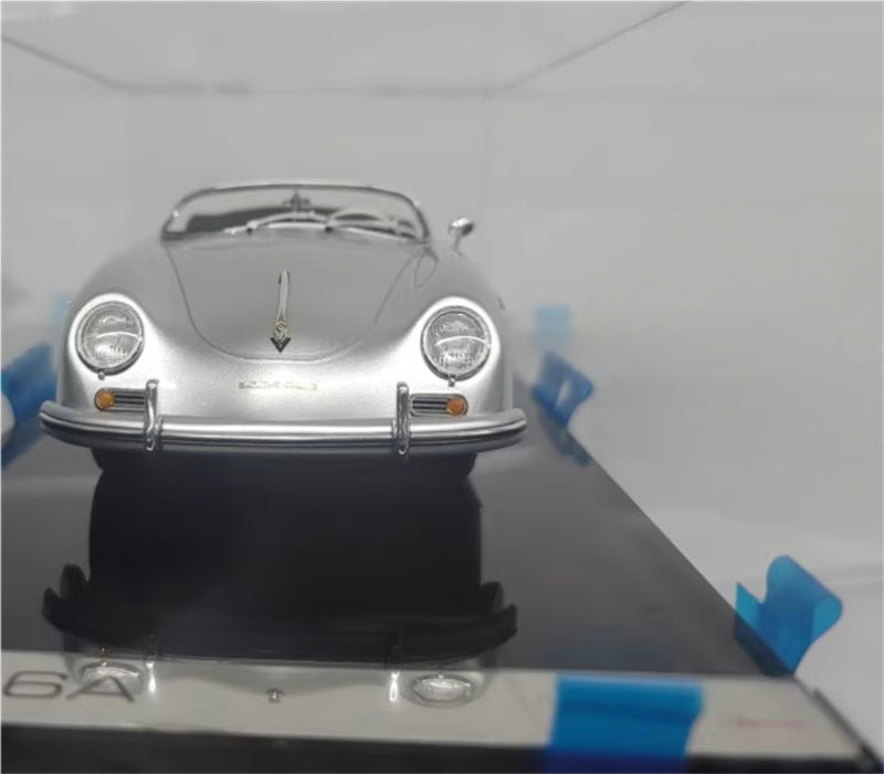 1:18 Porsche 356A silver Amalgam convertible Resin Car Model view4