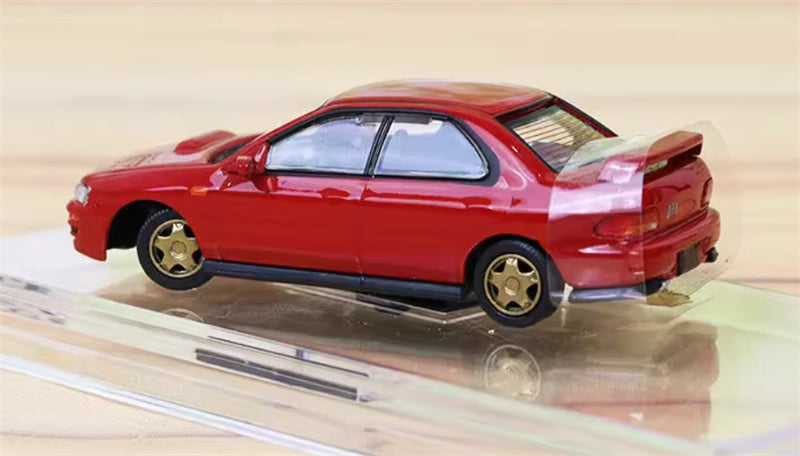 BM Creations SUBARU 1994 Impreza WRX STi LEFT HAND DRIVE Red 1:64 Car Pre-built Model