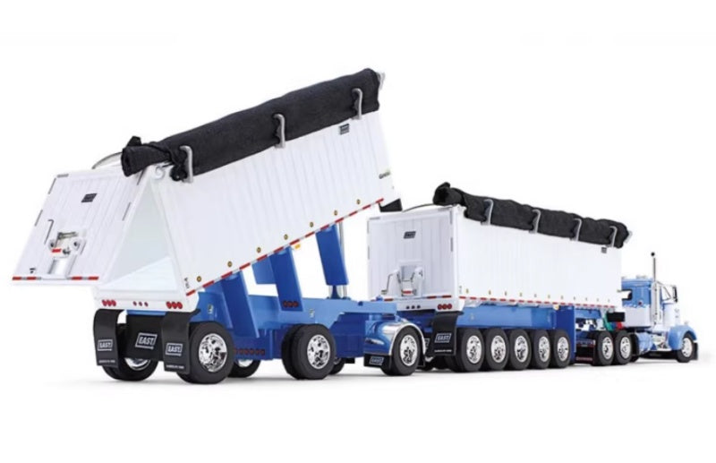 1:64 Kenworth W900L DCP White Diecast Model view3