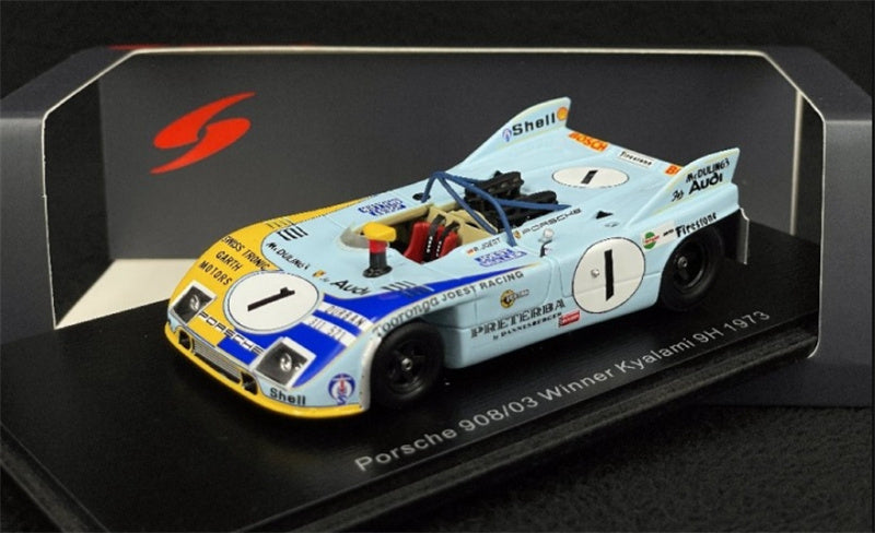 spark Porsche 908/03 Winner Kyalami 9H 1973 R.JOST-H.MULLER 1:43 Car Model view7