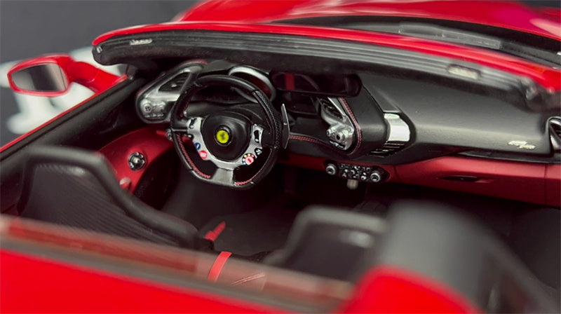 1:18 Ferrari 488 SPIDER red Amalgam Convertible Resin Car Model view4