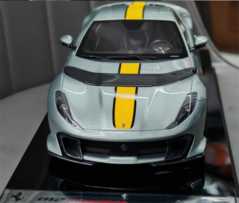 1:18 Ferrari 812 grey Amalgam Resin Car Model view7