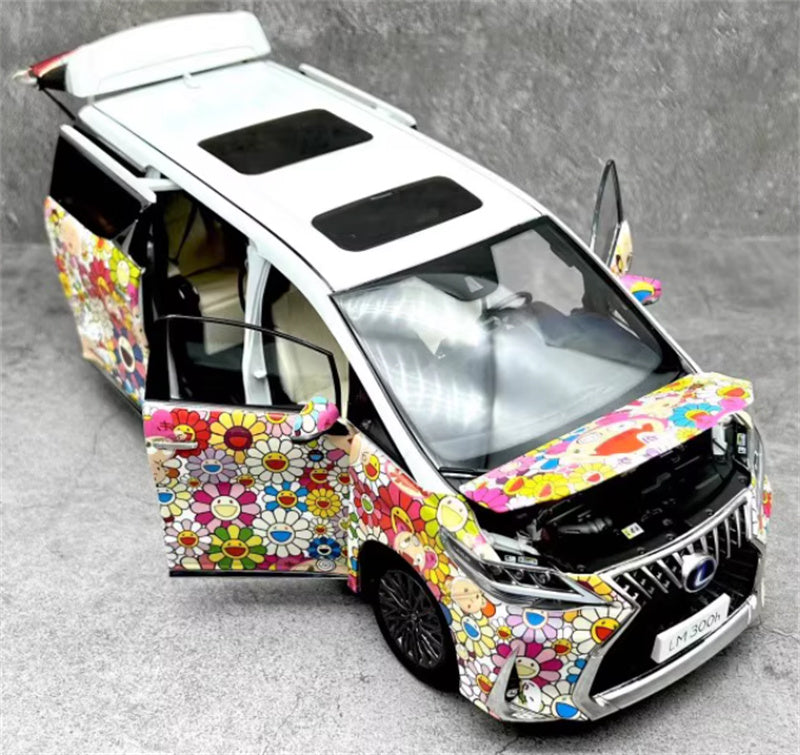 KengFai Lexus LM300H Sunflower coating Limited Edition 1:18 Car Pre-built Model view8