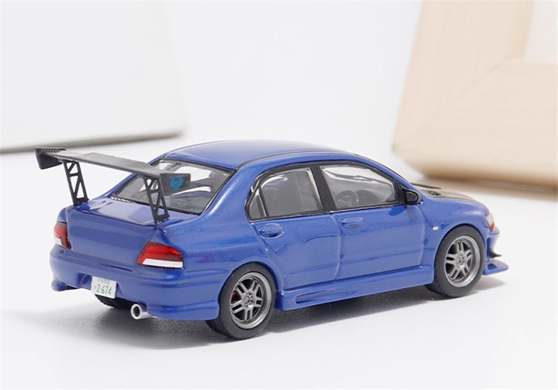 FAST & SPEED Mitsubishi Lancer Evolution VII MK7 Blue Limited Edition 999PCS ONLY 1:64 car Pre-built Model view5