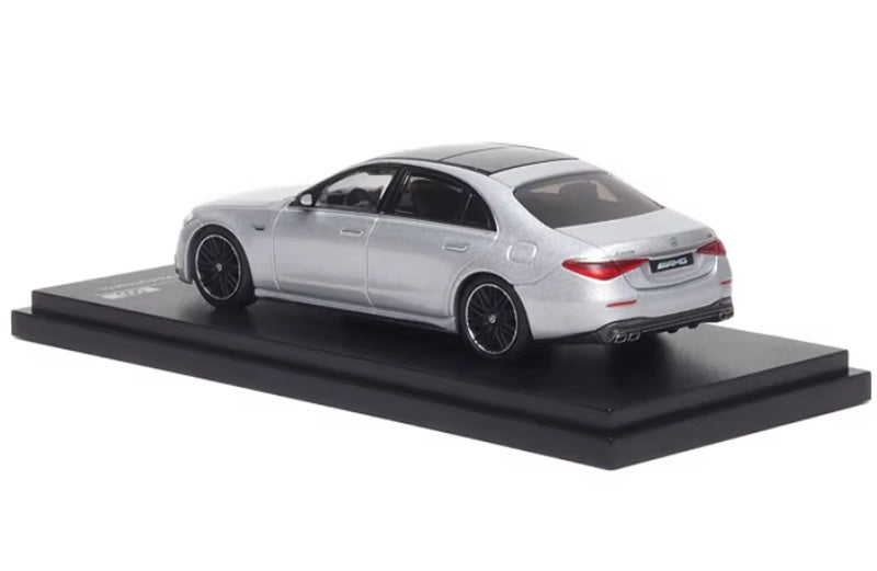 Almost Real Mercedes - AMG S 63 E Performance 2023 silver 1:64 Car Pre-built Airliner Model Display view2