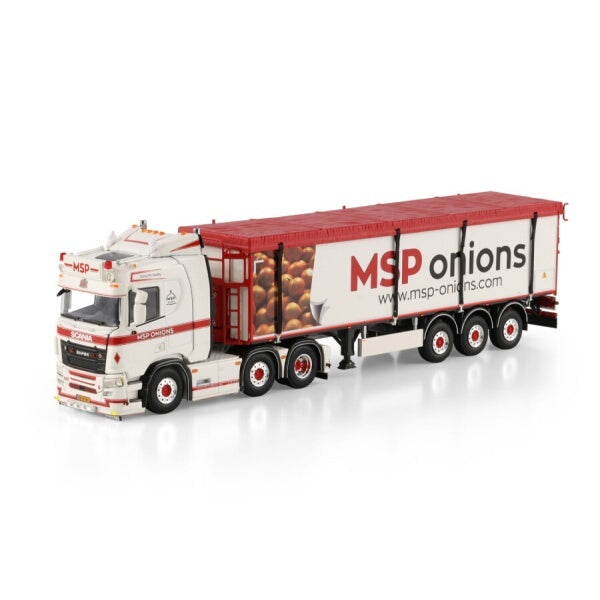 1:50 SCANIA MSP ONIONS R CR20N 6X2 BELT TRAILER 3 AXLE WSI   Diecast Model