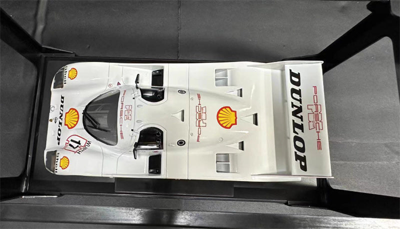 NOREV Porsche 962C Winner Supercup Nurburgring racing 1987 #17 H.J.Stuck Shell Dunlop Bilstein Wurth Turbolader Schmithelm Bosch speedline 1:18 Car Pre-built Model view5