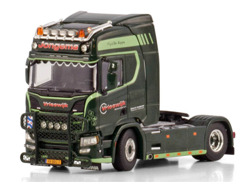 WSI SCANIA R HIGHLINE CR20H 4X2 Sjoerd Jongema transport Vrieswijk 1:50 Truck Pre-built Model