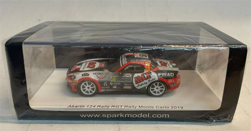 Spark Abarth 124 Rally RGT Rally Monte Carlo 2019 1:43 Car Pre-built Model view8