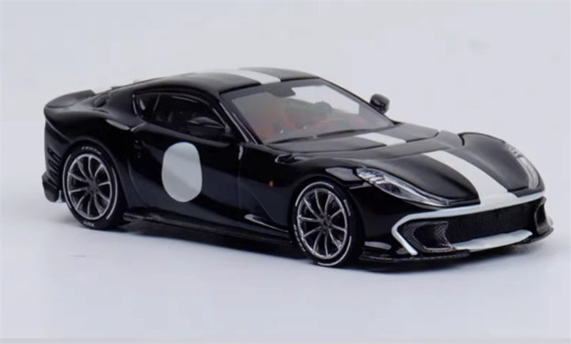 TOC Ferrari FE812C Coupe Sports NERO B/B 1:64 Car Pre-built Model