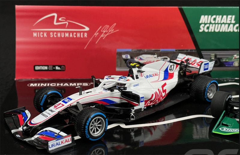 1:43 MINICHAMPS Dual car set HAAS VF-21 jordan ford 191 30th Anniv. LTD 333PCS view11