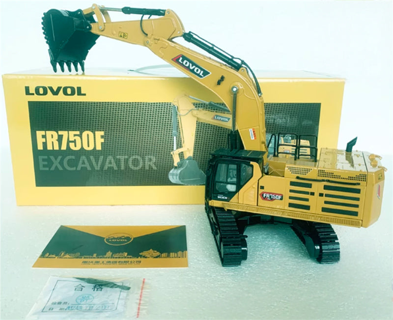 LOVOL FR750F Large Excavator Limited Collectors Edition 1:43 Truck Pre-built Model
