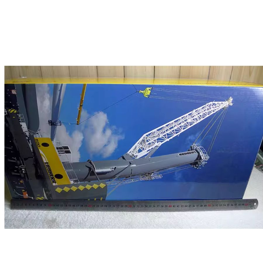 NZG Liebherr LHM 500 Mobile Harbour Wallmann & co Crane blue 1:87 DIECAST Crane Truck
