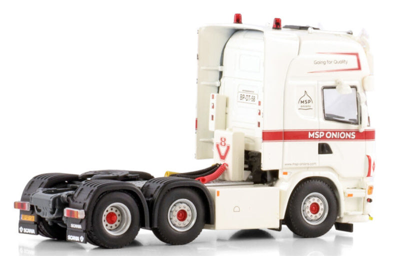 WSI SCANIA 4 SERIES TOPLINE 6X2 TWIN STEER MSP Onions 1:50 Truck Pre-built Model
