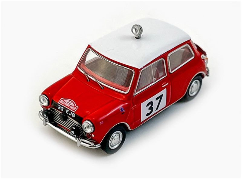 GCD Morris Cooper S Rallye Monte-Carlo 1964 Champion Car # 37 Red Right hand drive 1:64 Car Pre-built Model view3