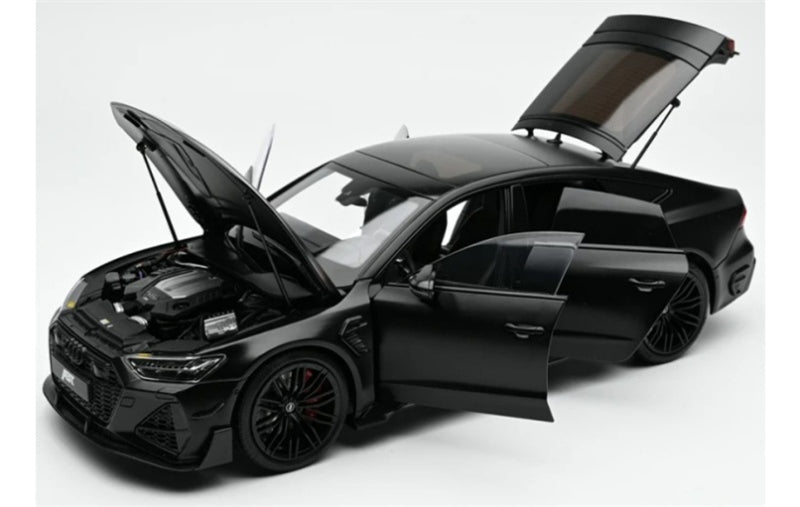 1:18 AUDI RS7 Sportback ABT  Half mute black KengFai modified version DIECAST Model