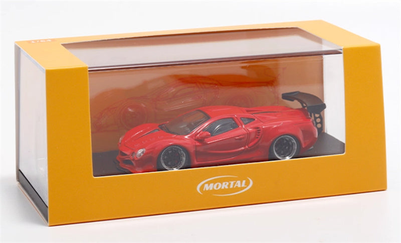 Mortal LBWK wide body modified Orochi supercar red Limited Edition 799PCS ONLY 1:64 Car Pre-built Model view9
