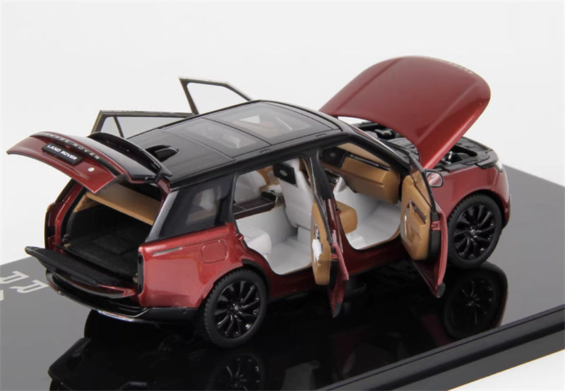 1:43 Land Rover Range Rover Honor Genesis 2022 Red - Black Top  LCD MODELS Extended Edition DIECAST Car Model