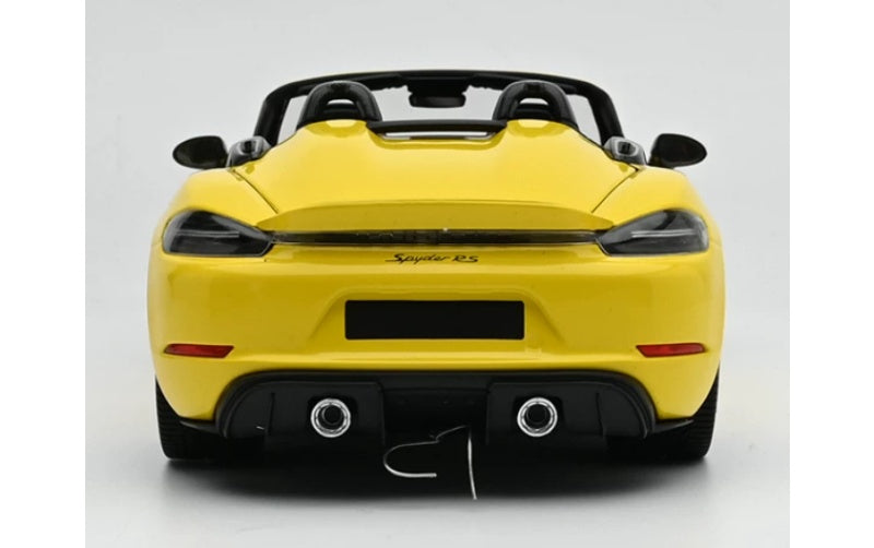 1:18 Porsche 718 Spyder RS Yellow MINICHAMPS Convertible DIECAST Car Model