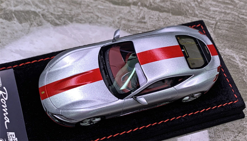 1:43 BBR MODELS Ferrari Roma Matt Sunusilver 30th Anniversary Edition LTD 20PCS view5