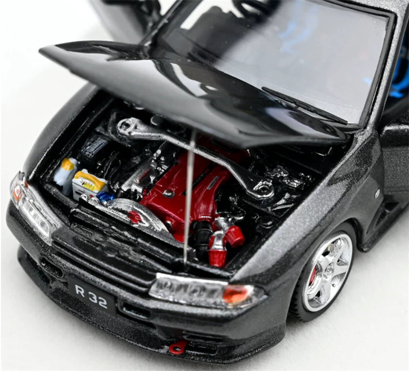 1:64 Nissan GTR R32  Metallic Gray PGM Regular Version Limited Edition 999PCS ONLY DIECAST Model